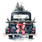 Decorated Pickup Truck for Christmas